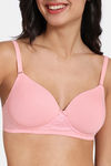 Zivame Padded Non Wired 3/4th Coverage Backless Bra - Powder Pink — thumbnail 5